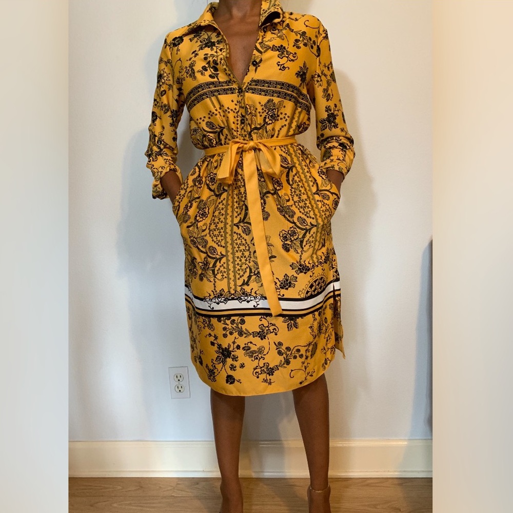Zara Yellow/Gold Dress